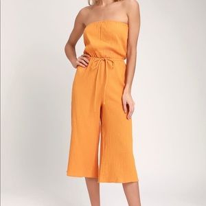 Lulu’s Thanks A Yacht Golden Yellow Jumpsuit